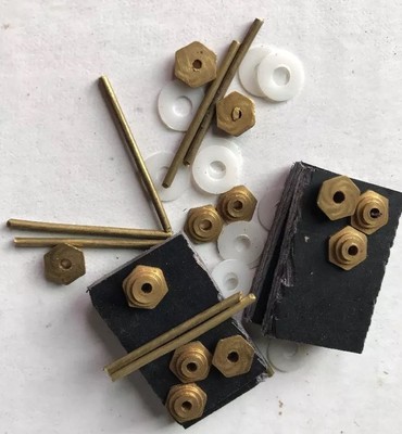 Hexagon Collars Washers Pins  Wedges Razor Scales Hardware Straight Razor Parts