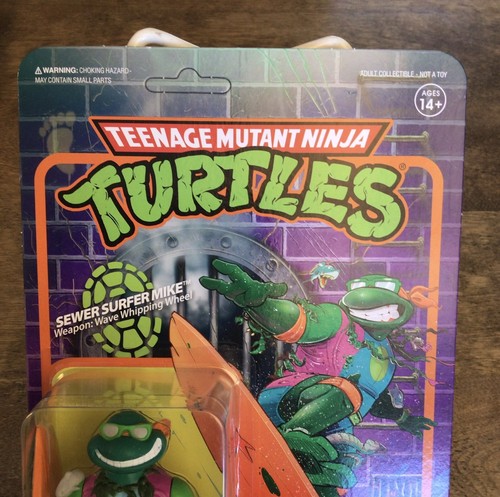 TMNT Sewer Surfer Mike Michelangelo Teenage Mutant Ninja Turtles Figure Super7 - Picture 4 of 7