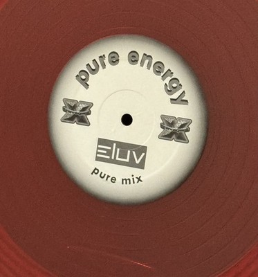 Pure Energy Sonic Wave Mix Red Vinyl 12'' Electro Techno DJ Record