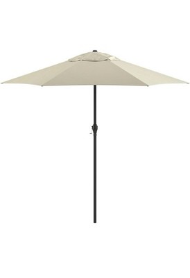 Sunline 9 ft Patio Umbrella with Crank & Push Button Tilt, Outdoor Market