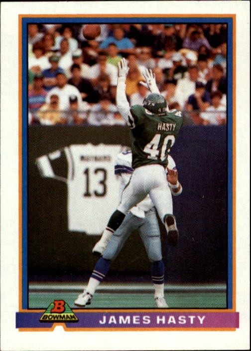 1991 Bowman #393 James Hasty - FB