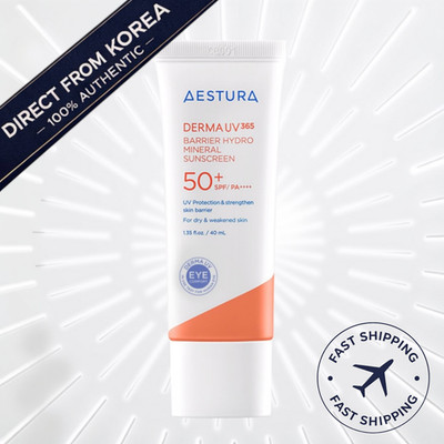Aestura Derma UV365 Barrier Hydro Mineral Sunscreen K-Beauty SPF50+ PA++++ 40ml