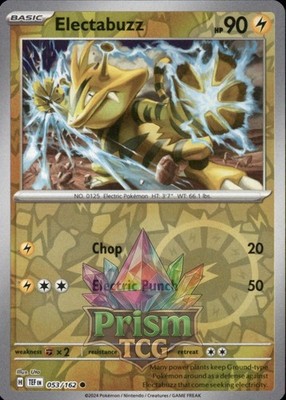 Electabuzz 53/162 Common Reverse Holo Temporal Forces Pokemon