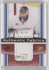 2013 SP Game Used Edition Authentic Fabrics Fight Straps 1/15 Jonas Hiller nq3