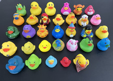32 Rubber Ducks Assortment Duckies Animals Jeep Ducking Floater Duck Bath Toys