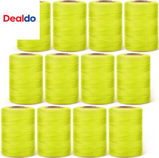 12 Rolls Mason Line 18 Braided Nylon String Total 6000 Feet Length Masonry Nylo