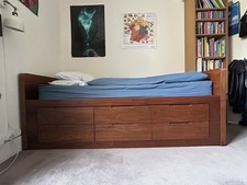 Single storage bed exceptional construction DFS/ Dwell. Flat packed.