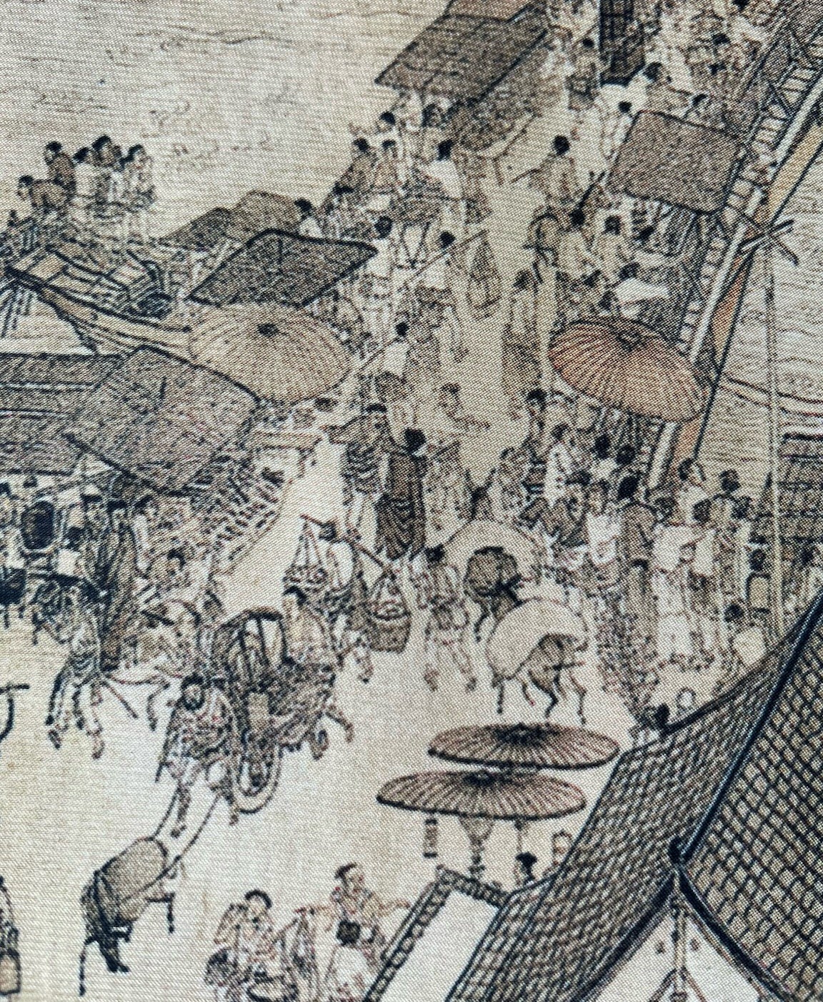 Hanging Silk Scroll “Along the River During the Qingming Festival” Original Box