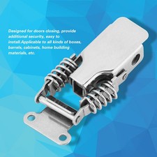 Stainless Steel Hardware Cabinet Case Spring Loaded Latch Catch Toggle Hasp
