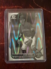 2022 Bowman Draft Chrome Ryan Ritter #BDC-136 Black White RayWave Refractor (RC)