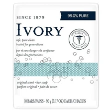 Ivory Bar Soap Original Scent, 10 count