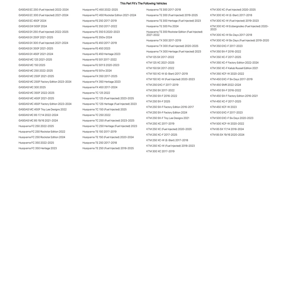 Tusk Aluminum Throttle Tube For KTM 85 SX 17/14 2018-2023 - Изображение 2 из 3