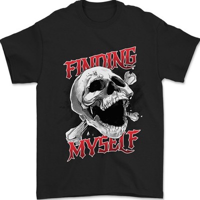 Finding Myself Skull Herren T-Shirt 100% Baumwolle
