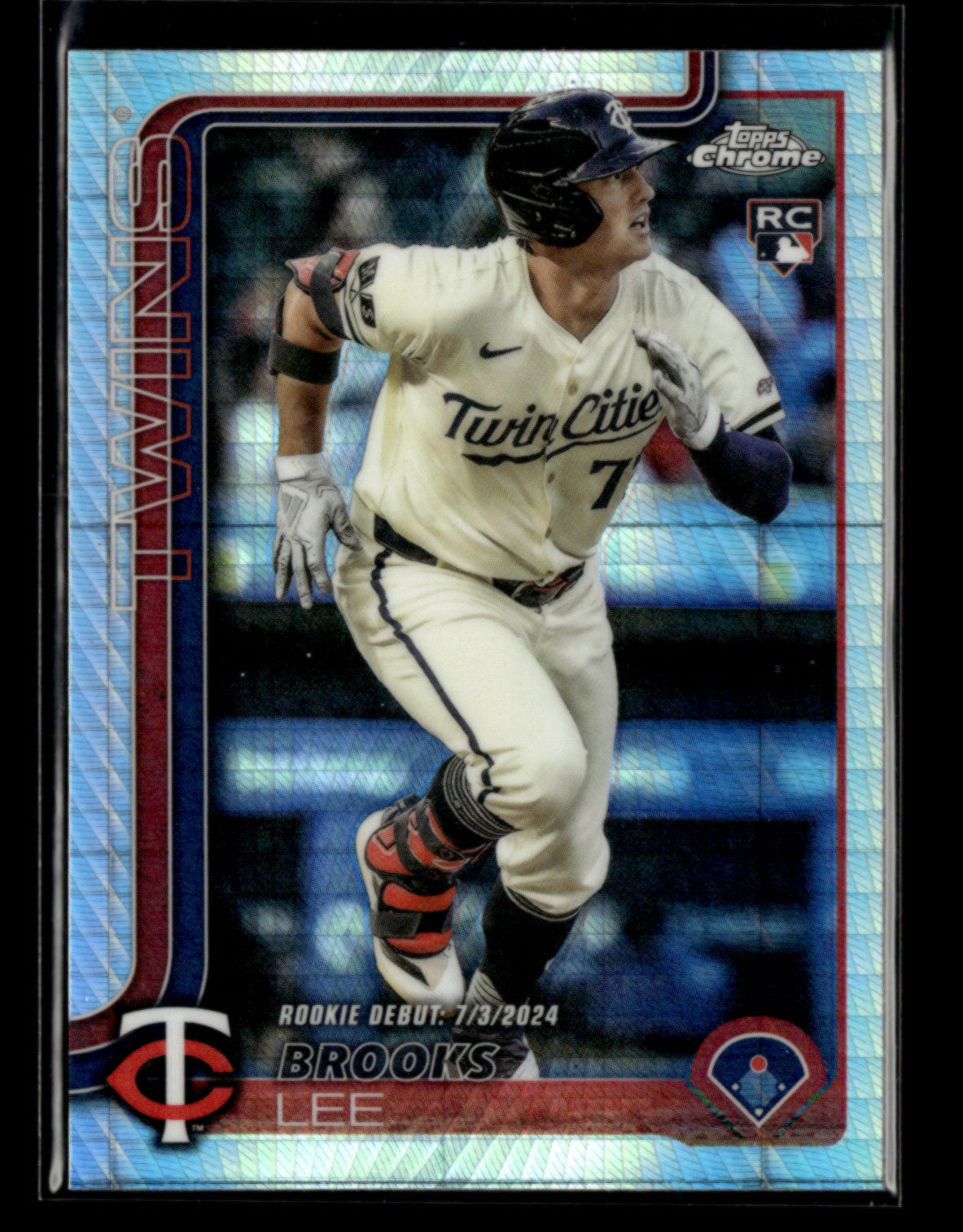 Brooks Lee RC 2025 Topps Chrome Update Series Rookie Debut Prism Refractor [xlz