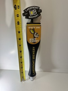 Lakefront Brewery Hazy Rabbit IPA Beer Tap Handle