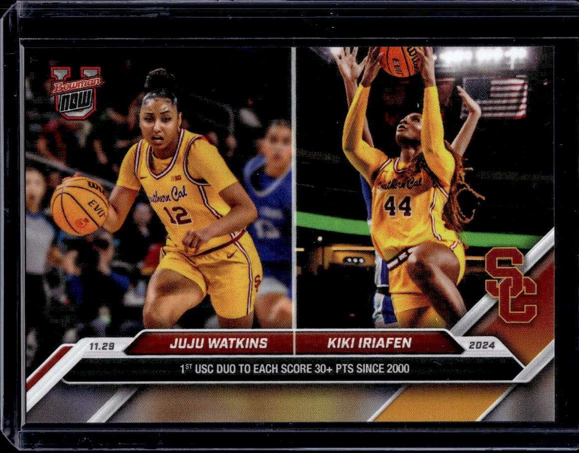 2024-25 Bowman U Now Topps #20 JuJu Watkins / Kiki Iriafen Base Card Quantity