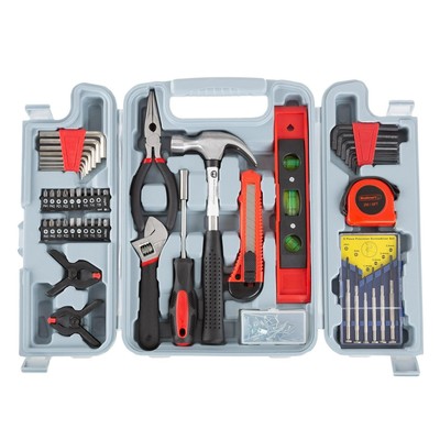 132 Heat-Treated Pieces Tool Kit - Essential Steel Hand Tool And Basic Repair By