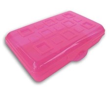 Sterilite Pencil Case Box - Pink Transparent