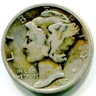 1937-S SILVER MERCURY DIME !!  Better Date !!