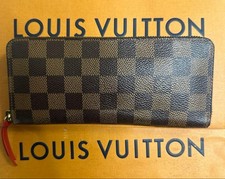 Louis Vuitton Damier Zippy Wallet Red Long Wallet Excellent no box