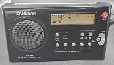Sangean PR-D7 Compact AM/FM Digital Tuning Rechargeable Portable Radio