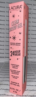 Aldi Lacura EyeBrow Shaping & Setting 24 Hour CLEAR Brow Gel, 6 ml./.2 oz. BNIB