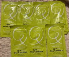 7 - DEVACURL One Condition Ultra creamy daily conditioner packets 1oz -