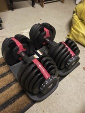 2 X 24KG Adjustable Dumbbells / Dumbbell Weight Set Home Gym Fitness