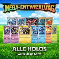 Pokemon MEGA ENTWICKLUNGEN - ALLE Holos - wähle deine Karte - Deutsch