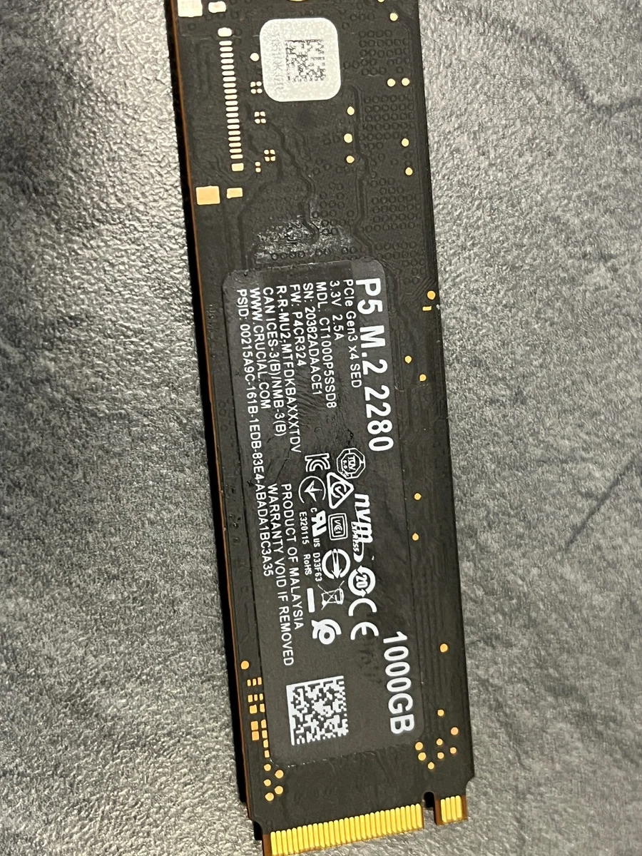 SSD Crucial P5 1TB - M.2 2280