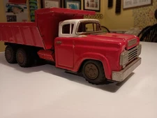 Japanese Litho Tin Toy 1960 Ford Dump Truck