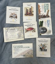 LOT OF 8  NATIONAL GEOGRAPHIC Infographic Maps Canada