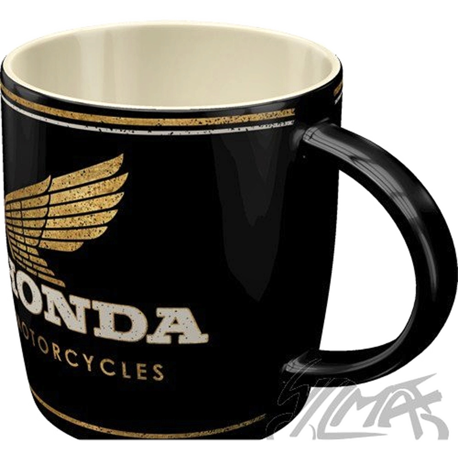 Mug Honda MC Motorbikes Gold tasse blanche de collection pour café 430 ml