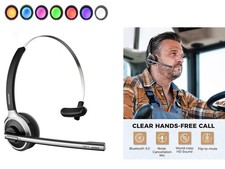 Upgraded Bluetooth Headset with Microphone Wireless Headphones Home Office