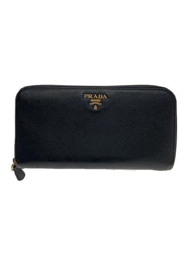 Portefeuille long homme PRADA BLK uni fermeture éclair ronde occasion
