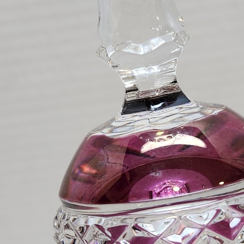 Ebling & Reuss Germany Marchioness Claret Weinglas 61/4" hoch Cranberry Kristall - Bild 10 von 11