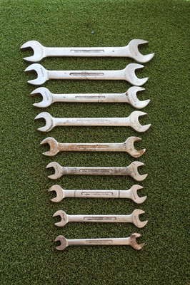 SET 9 X BRITOOL WHITWORTH MAULSCHLÜSSEL WIE UNTEN AUFGEFÜHRT