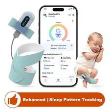 Enhanced Smart Sock Baby Monitor Pulse Oximeter with Sleep Pattern Tracking, UK