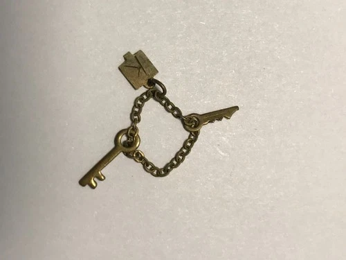 Vintage Barbie KEN #782 CASUALS / #788 RALLY DAY BRASS CAR KEYS (1960s)