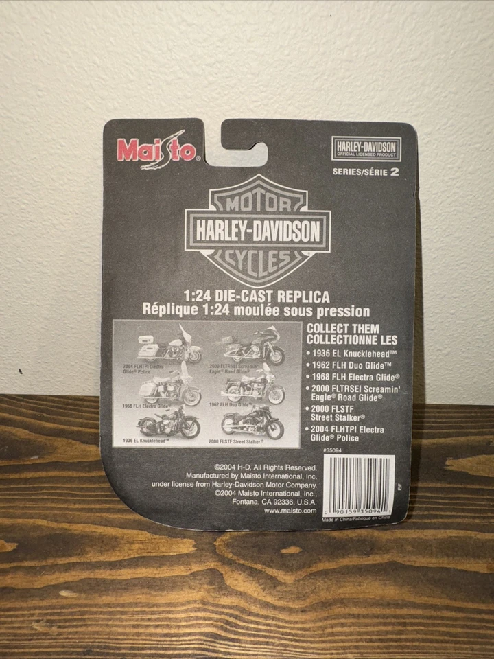 NIB Maisto Harley-Davidson 1968 FLH Electra Glide 1:24 Diecast metal new & rare - Image 3 of 3