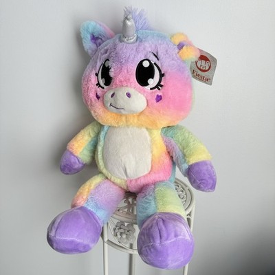 20  Fiesta Twinkle Bright Sparkle Heart Unicorn Plush Stuff Animal Rainbow Pony