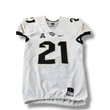 Nike 2018 UCF Knights Game-Worn White Rise & Conquer Football Jersey #21 LG RARE