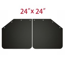 2 Pcs 24 X 24 Angled Mud Flaps For Semi Truck 15 Thick Splash Guard Mudguard