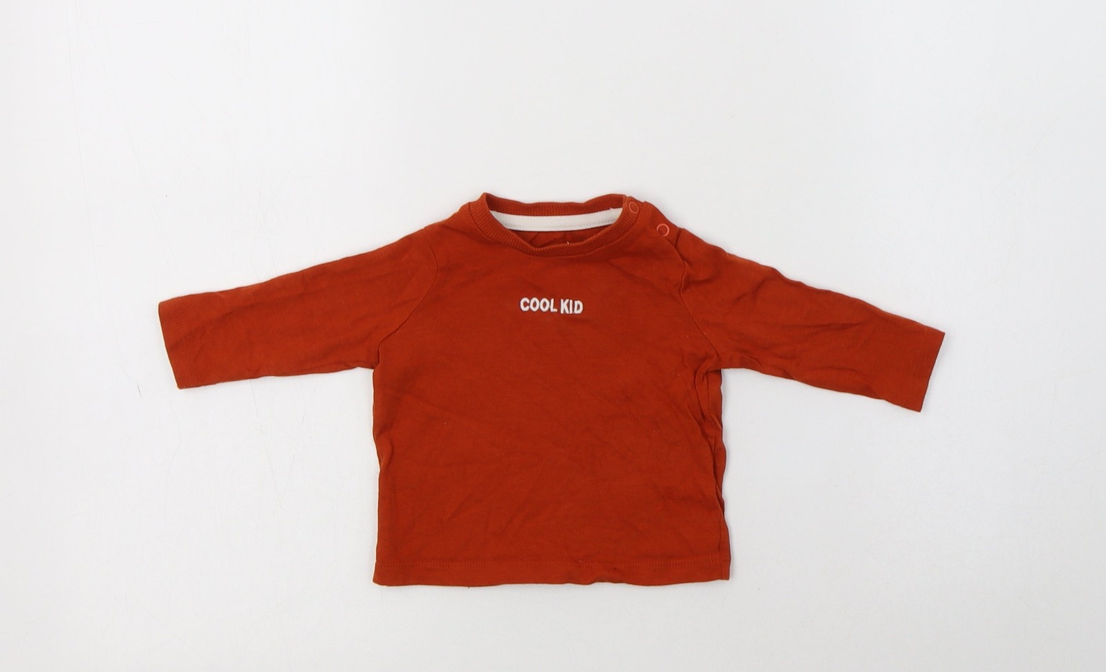 Camiseta básica marrón F&F talla 0-3 meses bebé Reino Unido