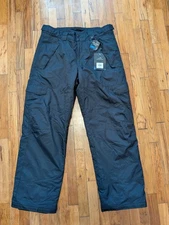 Polar Edge Silver Series Snow Ski Pants Mens XL Black Windproof Water Resistant
