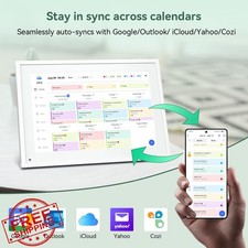 Digital Calendar 10.1" Touchscreen Planner Electronic for Family Schedules