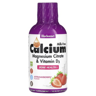 2 X Bluebonnet Nutrition, Liquid Calcium, Magnesium Citrate Plus Vit-Worldwide