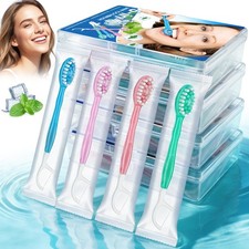 40PCS/4 Boxes Disposable Toothbrushes with Toothpaste, Floss, Pick  Tongue S...