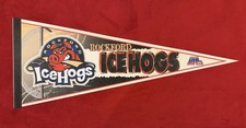 Vintage Rockford Icehogs 29 Inch Pennant UHL United Hockey League
