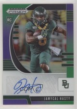2020 Prizm Draft Picks Rookies Purple & Green /199 Jamycal Hasty #243 Auto 0g46